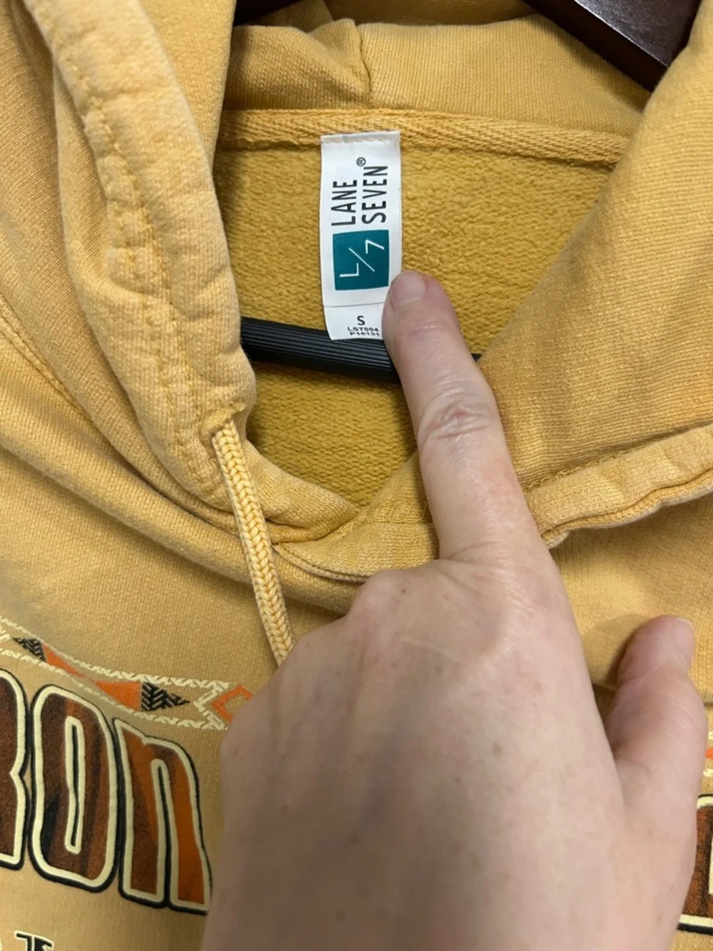Iron Horse Motorcycle Lodge Hoodie in Gold with Southwestern Design